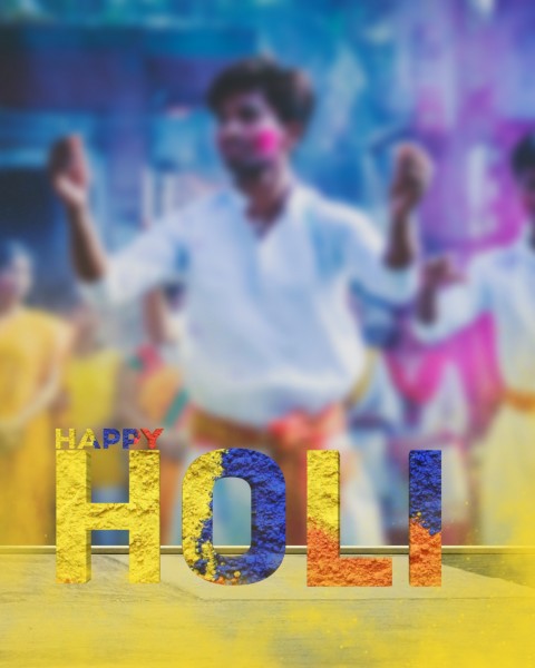 Happy Holi Editing Background HD