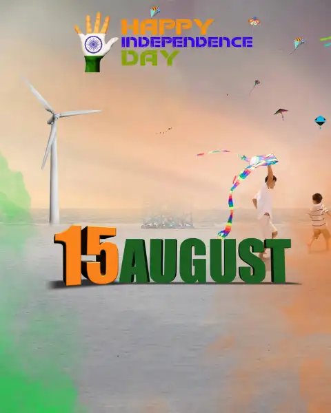 Happy Independence Day 15 August CB Editing Background Full HD
