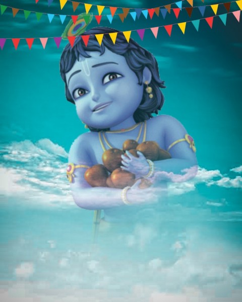 Happy Krishna Janmashtami CB PicsArt Editing Background
