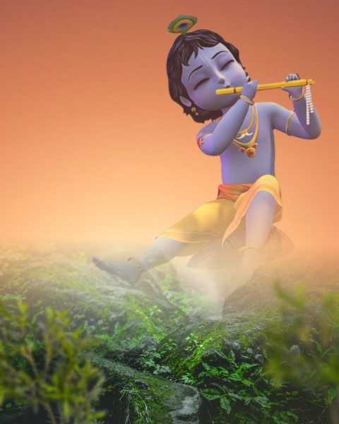 Happy Krishna Janmashtami CB PicsArt Editing Background HD