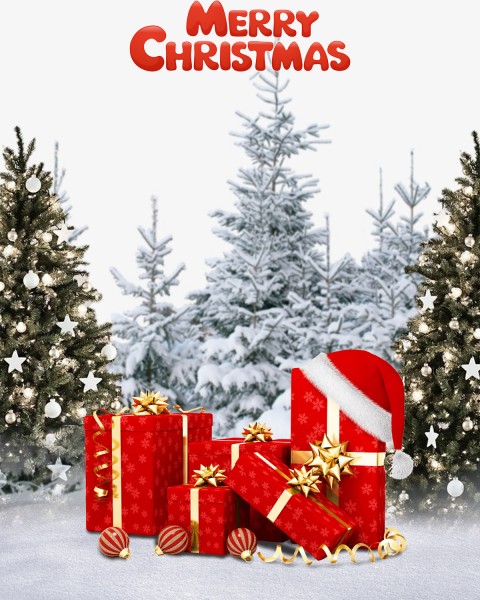 Happy Merry Christmas Day CB PicsArt Background HD