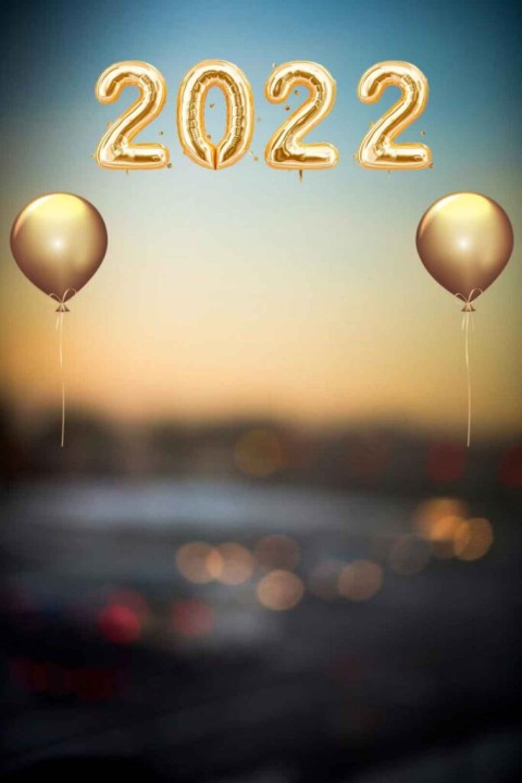 Happy New Year 2022 CB Photo  Editing Background Blurred