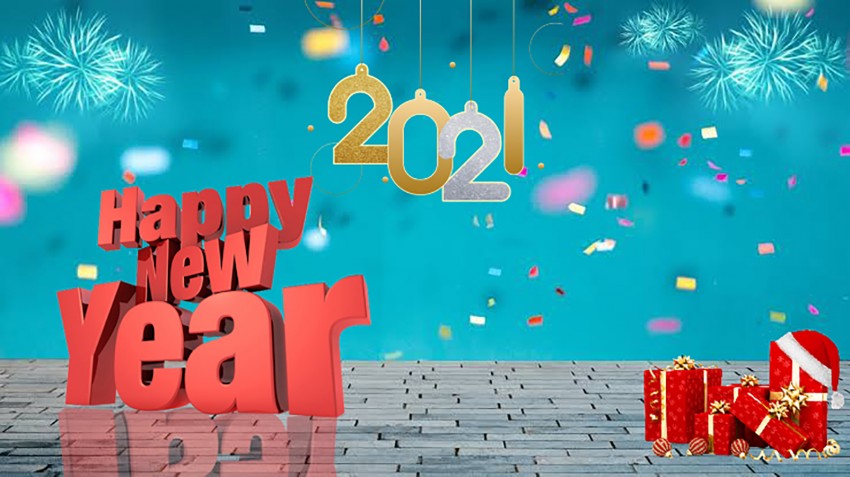 Happy New Year Background 2021 For Photoshop