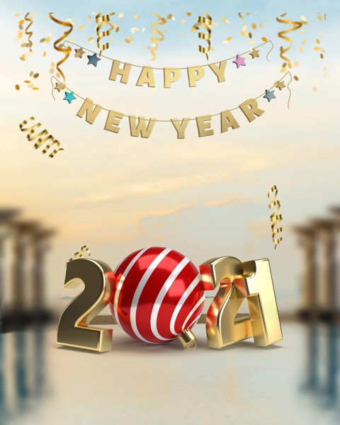 Happy New Year Editing Background 2021