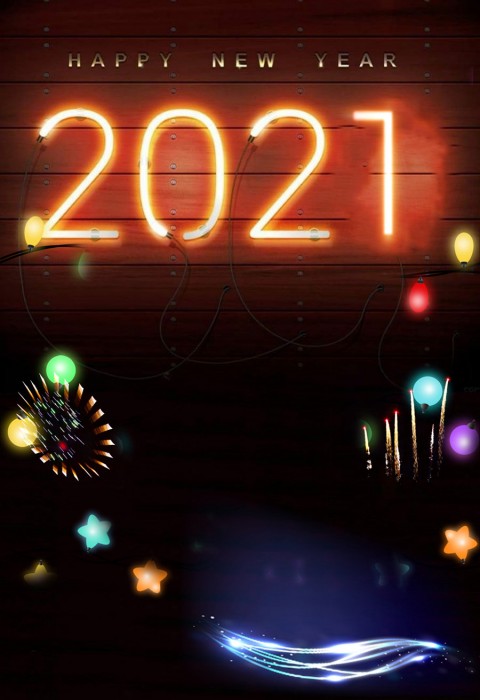 Happy New Year Editing Background 2021