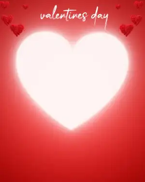 Happy Valentine Day Heart Editing Background