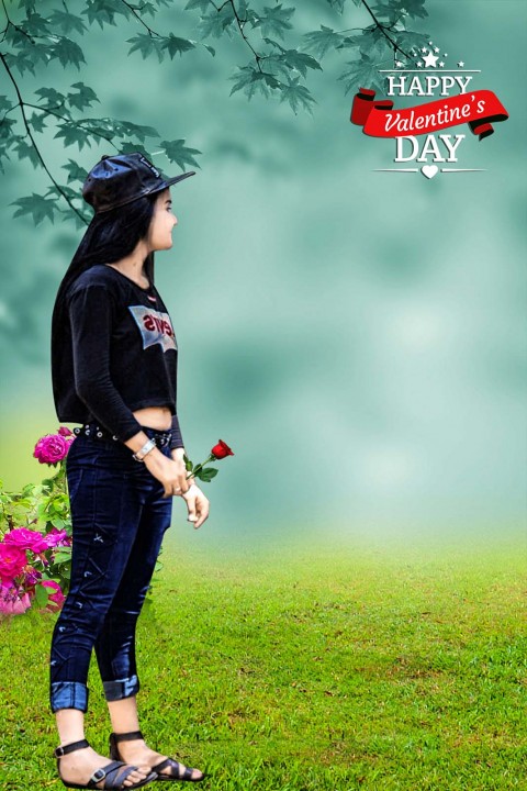 Happy Valentine Day Picsart Photo Editing Background With Girls 2021