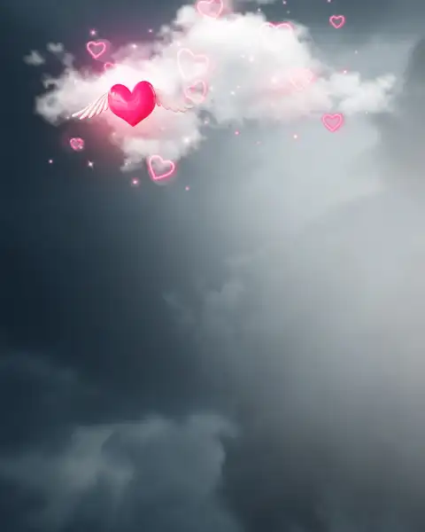 Heart Cloud New CB Editing Background Full HD Download