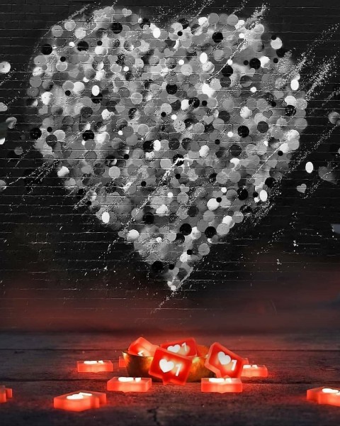 Heart PicArt Background HD Background