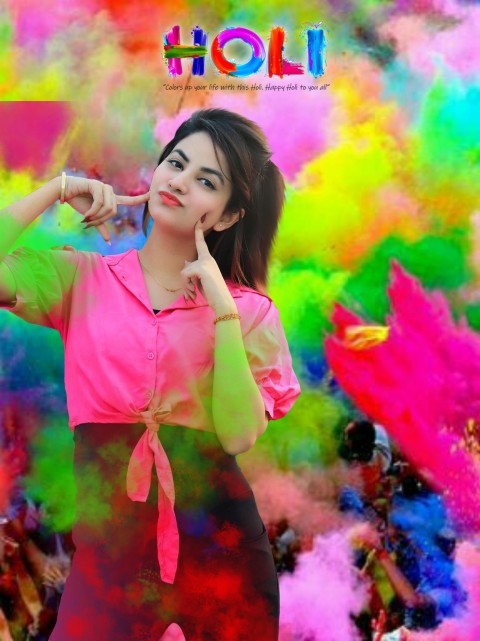 Holi Girl CB Picsart Editing Background HD