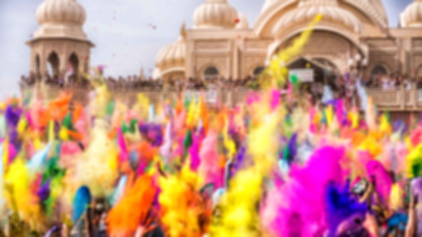 Holi People Playing Editing Background Full HD Download