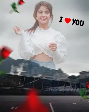 I LOve You Happy Valentine Day Editing Background