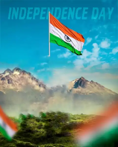 Independence Day Mountain Tiranga Editing Background HD