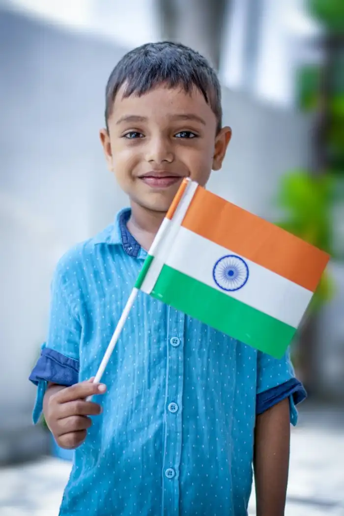 India Flag Boy  iPhone Mobile Background HD Images 