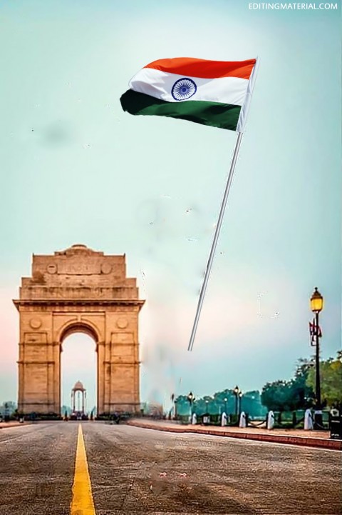 Indian Gate 15 August CB Editing Background HD