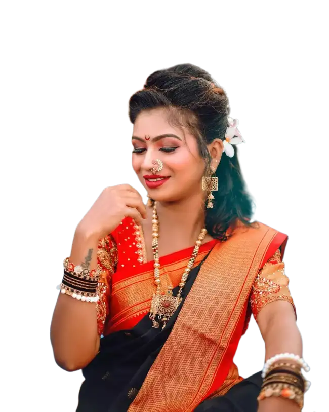 Indian Girl In Saree PNG Images Download