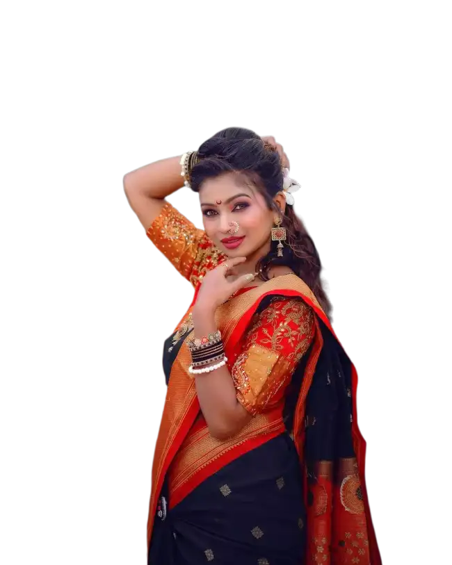 Indian Women Girl In Saree PNG Images Download