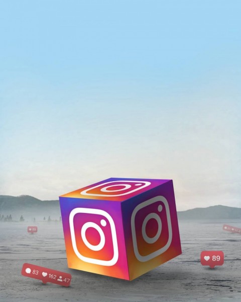 Instagram Cube PicsArt CB Editing Background HD