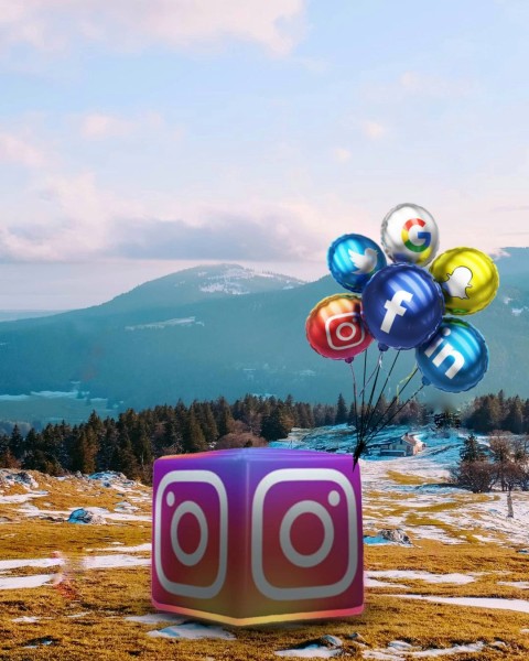 Instagram Follower Photo Editing Background HD  Sky Mountain