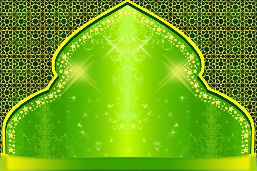 Islamic Green PowerPoint PPT Background Templates