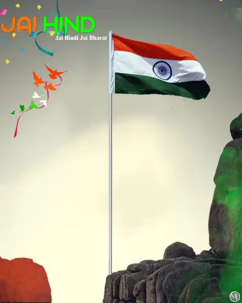 Jai Hind Indian Flag Wave 15 August CB Editing Background HD