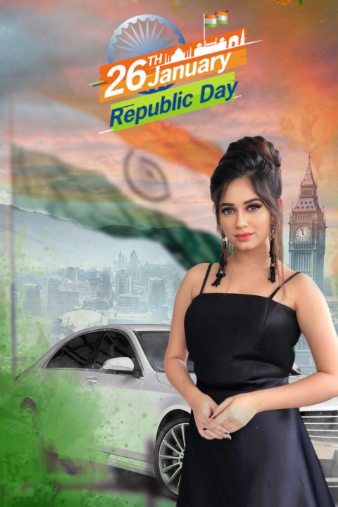 Jannat Zubair 26 January Republic Day Editing Background