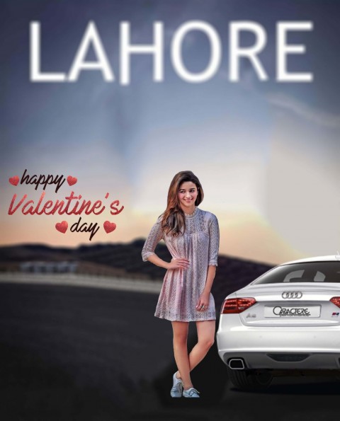 Lahore Valentine Day Photo Editing Background With Girls Pic