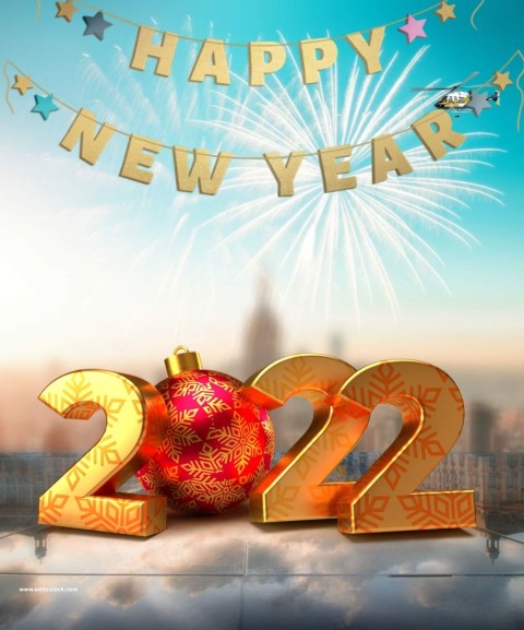 Latest Happy New Year 2022 CB PicsArt Editing Background