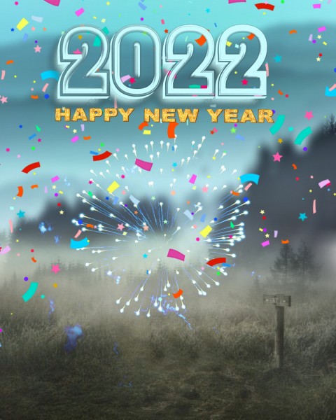 Latest Happy New Year 2022 CB PicsArt Editing Background HD