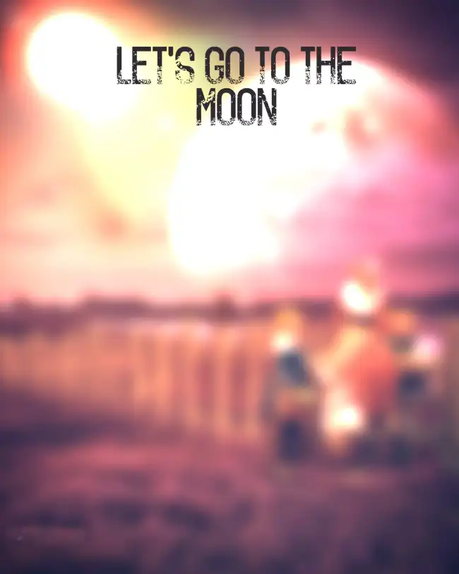 Lets Go To Moon Blur CB Background HD Download