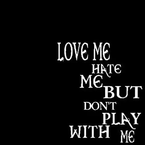 Love ME Hate Me English Hindi Text PNG Images Download