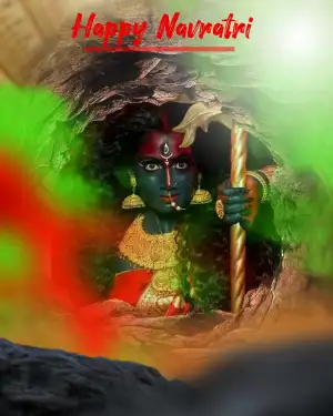 Maa Kali Happy Navratri Background HD Download
