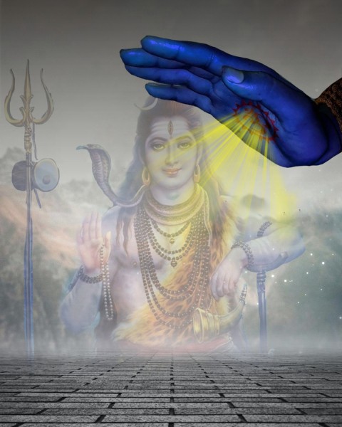 Mahadev Shiva Hand PicsArt Editing HD Background