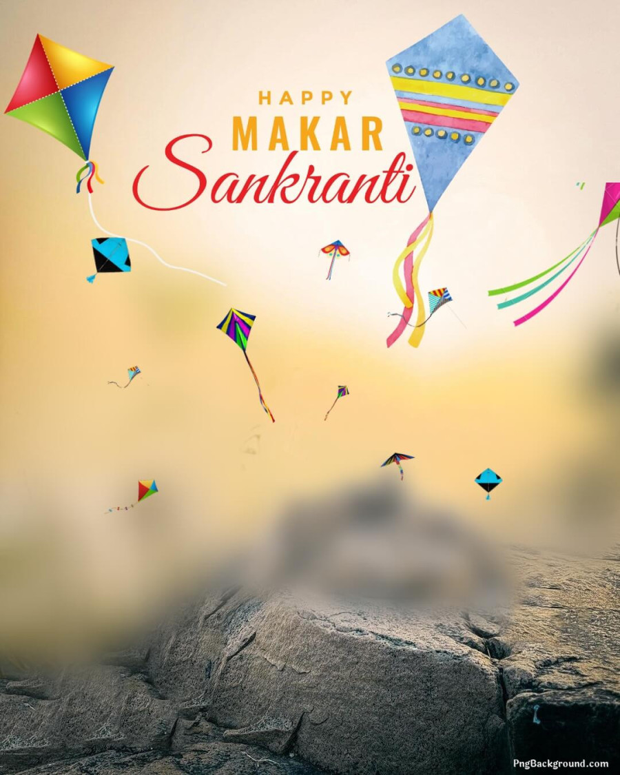 Thumbail Of Makar Sankranti Photo Editing Background