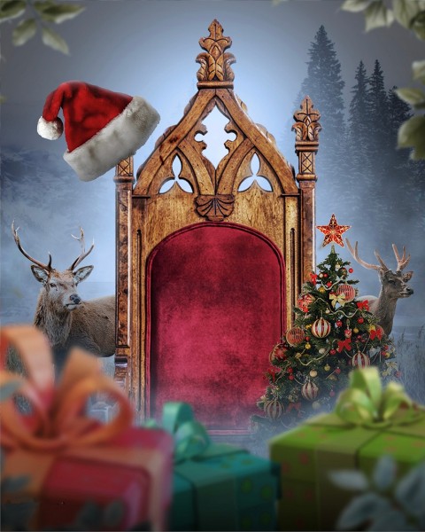 Merry Christmas Chair Photo Editing Full HD Background