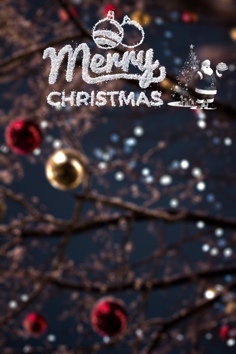 Merry Christmas Tree CB PicsArt Editing Background