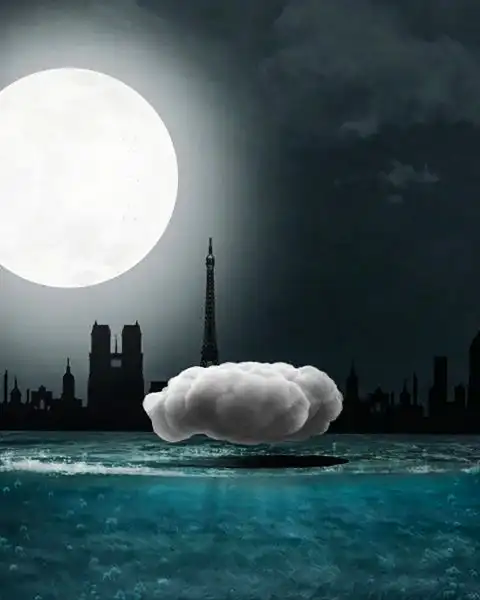 Moon Cloud Concept PicsArt Photo Editing Background HD Download