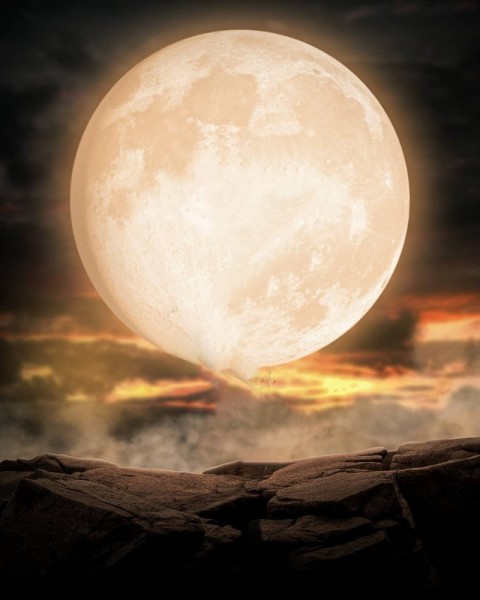 Moon Photo Editing HD Background Download