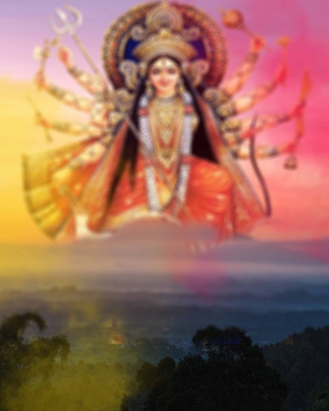 Navratri Maa Durga CB Photo Editing Background Download