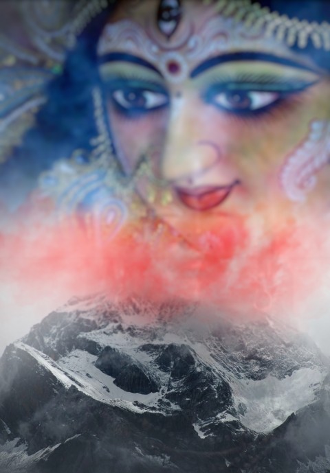 Navratri Maa Durga fACE CB PicsArt Editing Background