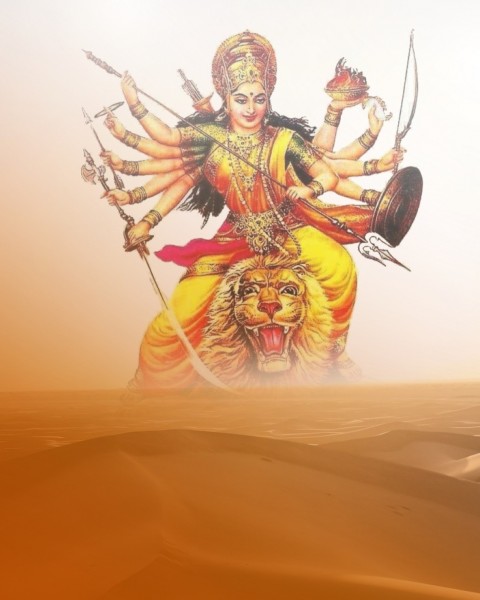Navratri Maa Durga PicsArt Editing Background HD