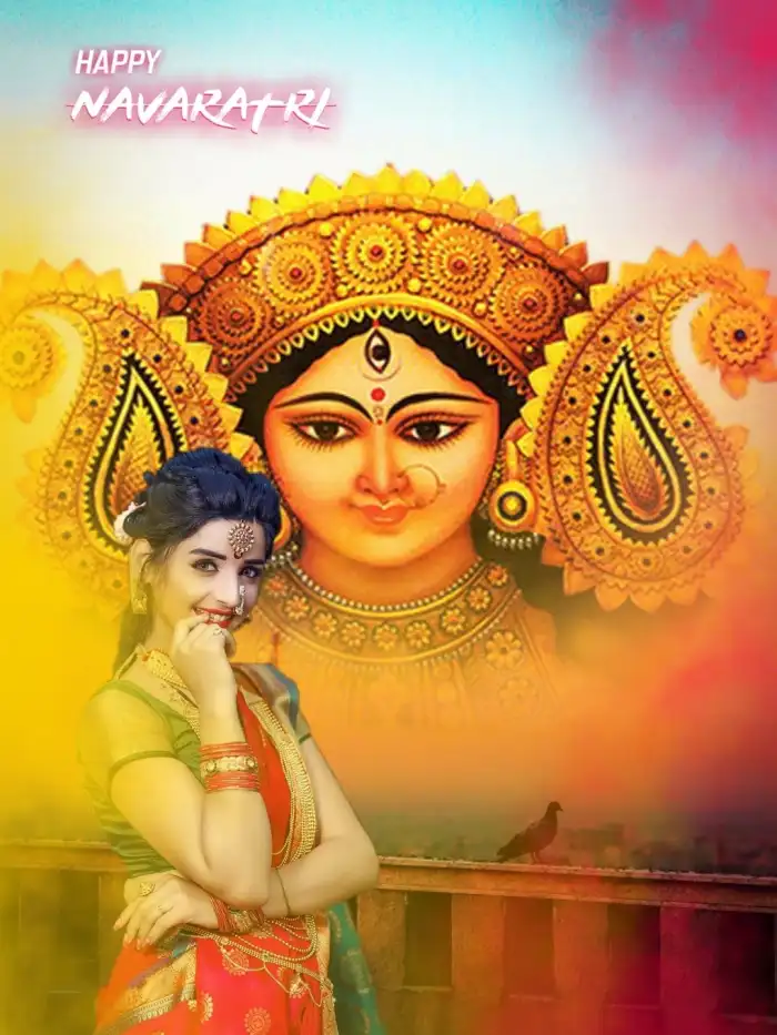 🔥 Navratri With Girl Mata Deviediting Background Hd Cbeditz 3131