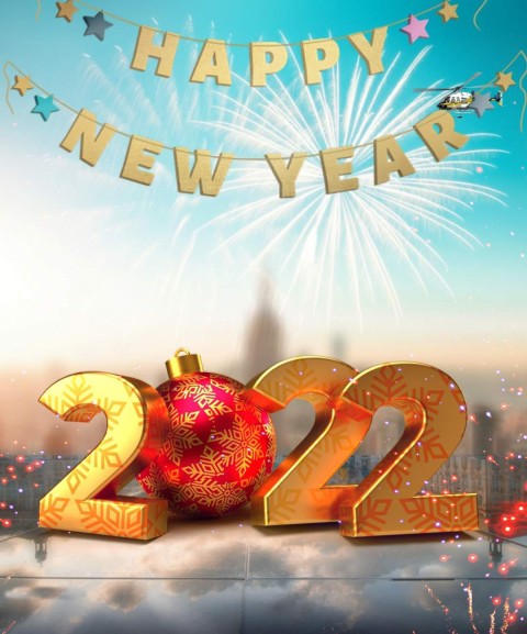 New Happy New Year 2022 CB PicsArt Editing Background HQ