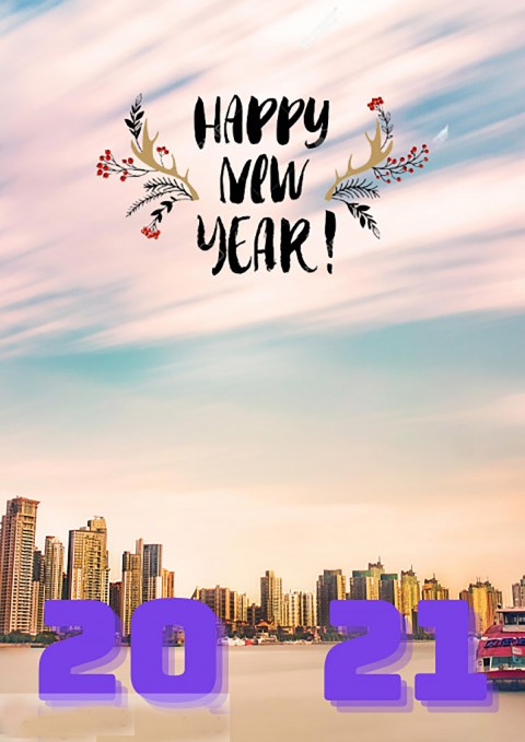 City New Year Editing 2021 Background HD