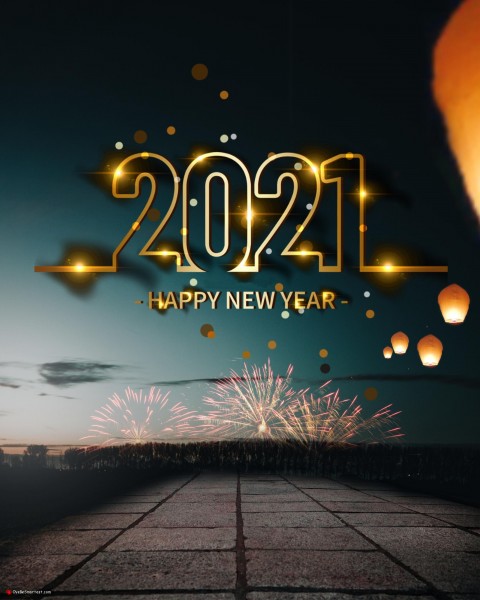 New Year Editing Background 2021