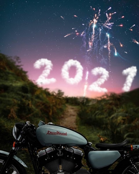 Bike New Year Editing Background 2021