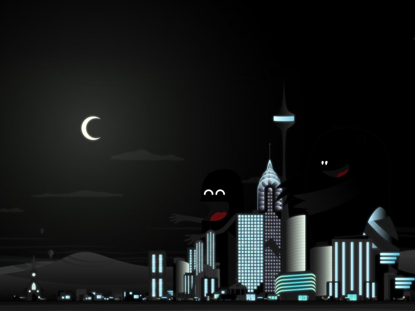 Night City PowerPoint High Resolution  Background  Photos