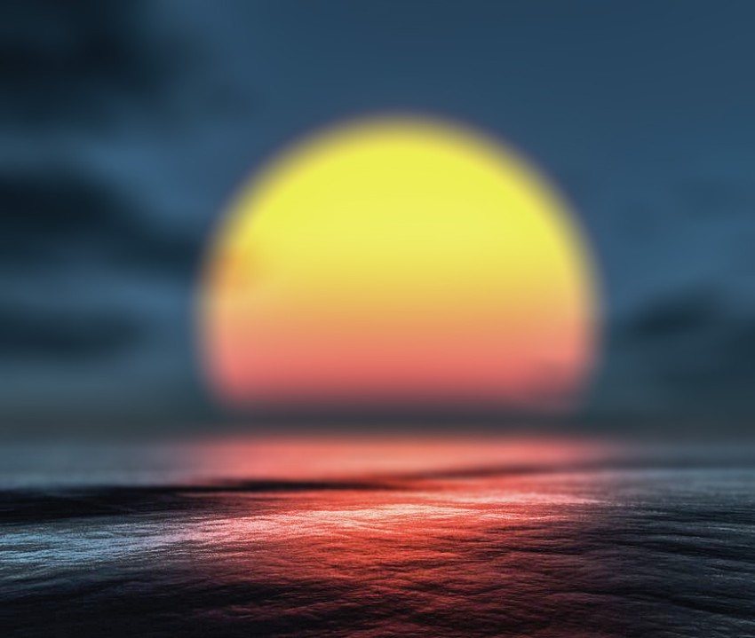 Ocean Water Sunset CB Picsart Editing Background HD