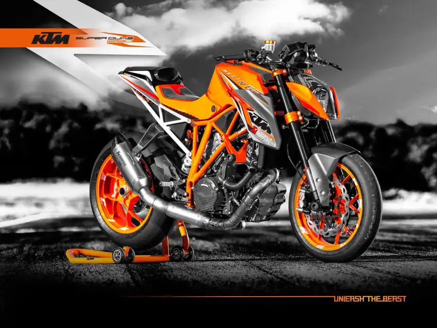 Orange KTM Background HD Download Free