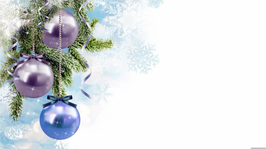 Oranments Christmas Tree Background HD Download